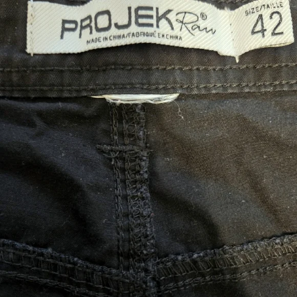 Projek Raw Men's 42 Black Denim Cargo Jean Shorts - Picture 3 of 9